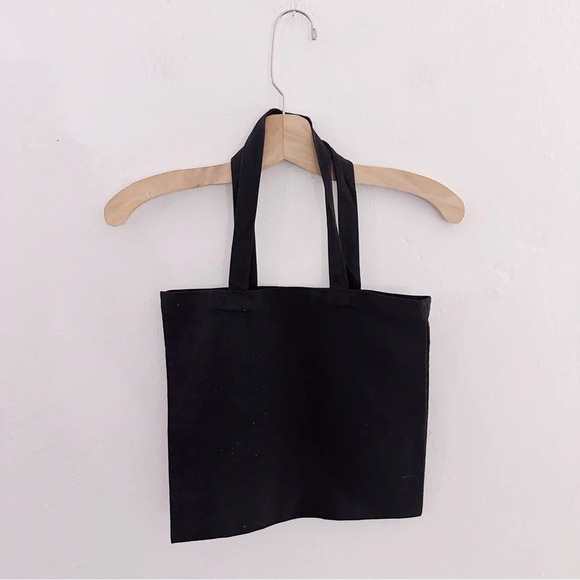 Reformation Black Tote Bag Shopping Reusable - Picture 4 of 4